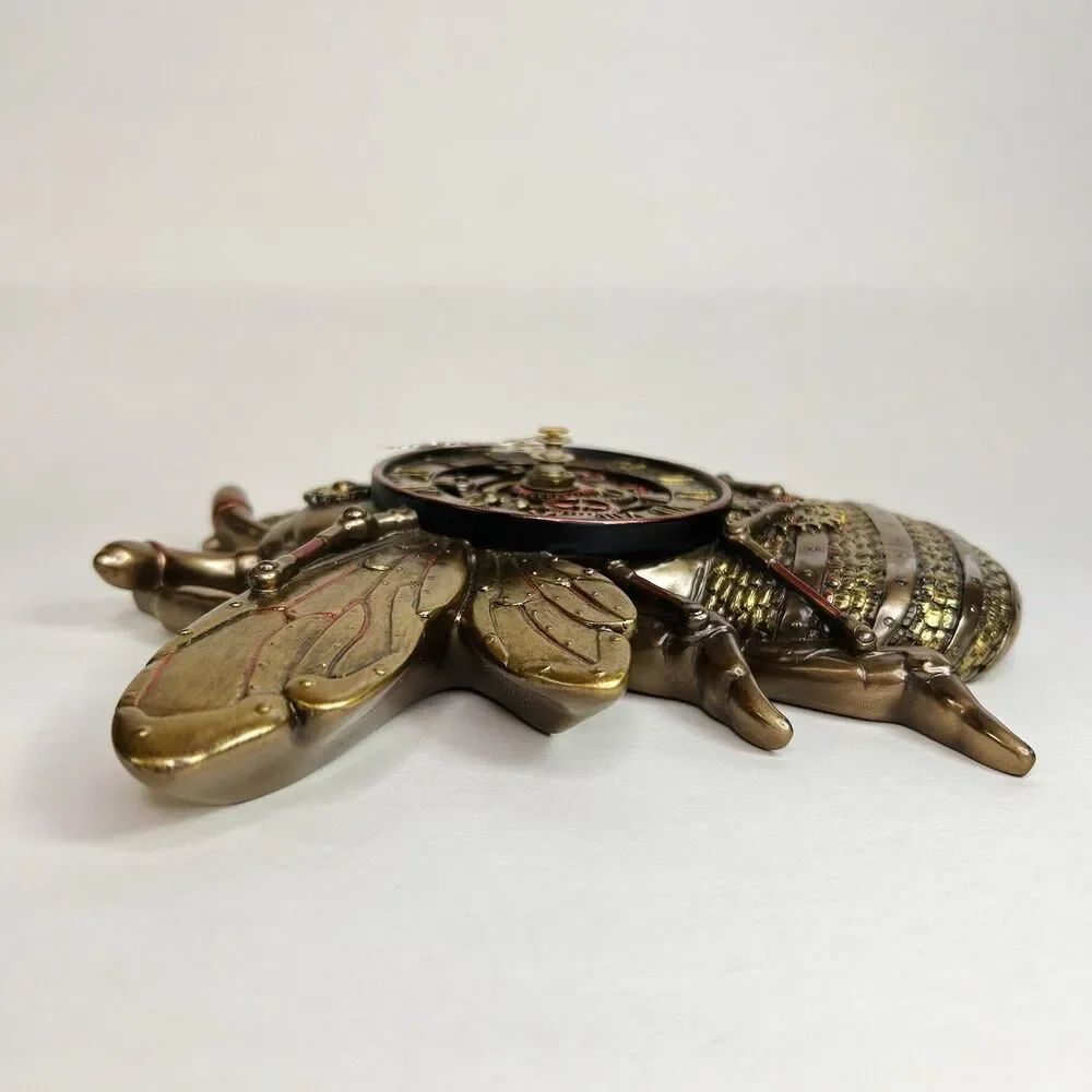 Steampunk Bee Clock Cold Cast Resin Antique Bronze Finish Wall Sculpture *tested